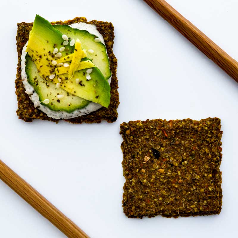 Sprouted Crackers Ginger Nori Lydia's Foods in Sonoma